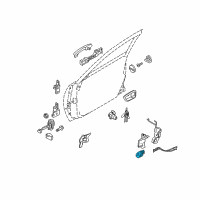 OEM 2008 Kia Amanti Front Door Inside Handle Assembly, Right Diagram - 826203F000