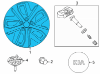 OEM 2022 Kia Niro EV Wheel Assembly-Aluminium Diagram - 52910Q4100