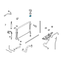 OEM Nissan Bracket-Radiator Mounting, Upper Diagram - 21542-JK010