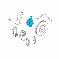 OEM 2004 Cadillac SRX Hub & Bearing Diagram - 12413103