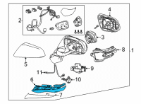 OEM 2022 Lexus NX350 COVER, OUTER MIRROR Diagram - 87939-78460