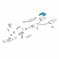 OEM Honda Pilot Plate, R. Muffler Baffle Diagram - 74655-SZA-A00