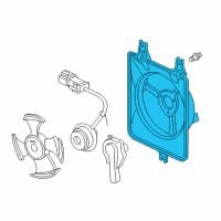 OEM 2003 Honda Accord Shroud, Air Conditioner Diagram - 38615-RCA-A00