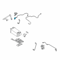 OEM 2010 Ford Taurus PCV Valve Diagram - 2C5Z-6A666-AA