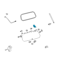 OEM 2016 Lexus GX460 Hinge Assy, Back Door Diagram - 68810-60051