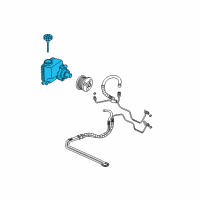 OEM 2007 Pontiac Grand Prix Power Steering Pump Diagram - 19369082