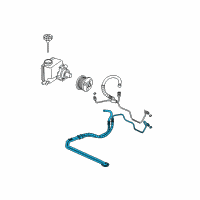 OEM 2006 Pontiac Grand Prix Pipe Asm-P/S Fluid Cooling Diagram - 15781942