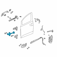 OEM 2020 Honda Odyssey Checker Complete, Front Door Diagram - 72340-THR-A02