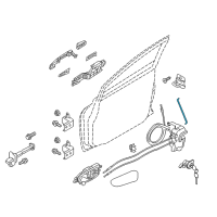 OEM Nissan Leaf Rod-Key Lock, LH Diagram - 80515-3NF0A