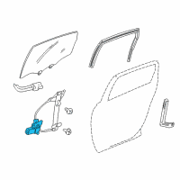 OEM 2001 Chevrolet Impala Window Regulator Diagram - 10338857