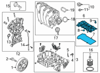 OEM 2022 Hyundai Elantra Cover Assembly-Rocker Diagram - 22410-2J100