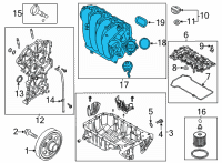 OEM 2021 Hyundai Elantra Manifold Assembly-Intake Diagram - 28310-2J110