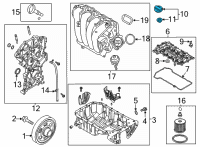 OEM 2022 Hyundai Tucson Cap-Oil Filler Diagram - 26510-2M010