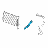 OEM 2009 GMC Sierra 2500 HD Duct Asm-Charging Air Cooler Outlet Diagram - 15102148