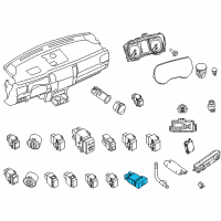 OEM 2021 Nissan Titan XD Switch Assy-Hazard Diagram - 25290-EZ00A