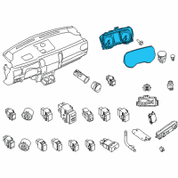 OEM 2018 Nissan Titan Speedometer Instrument Cluster Diagram - 24810-EZ16A