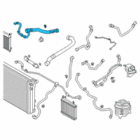 OEM 2022 BMW Z4 Multi Purpose Hose Diagram - 17128654805