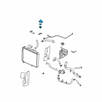 OEM 2001 Saturn L300 Thermostat Housing Gasket Diagram - 55353492