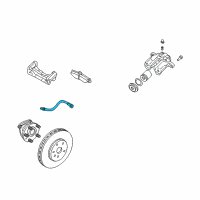 OEM 2004 Cadillac SRX HOSE ASM, RR BRK Diagram - 19366714