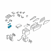 OEM 2019 Hyundai Santa Fe Cup Holder Assembly Diagram - 84670-S2000-4X