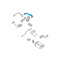 OEM 2008 Nissan Quest EGR Tube Stud Diagram - 14725-7Y001