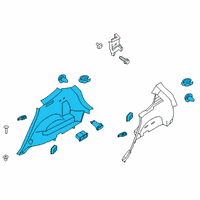 OEM 2021 Hyundai Santa Fe Trim Assembly-Luggage Side RH Diagram - 85740-S2330-NNB