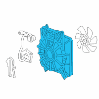 OEM Honda Shroud, Air Conditioner Diagram - 38615-RZA-A01
