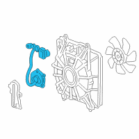 OEM 2008 Honda CR-V Motor, Cooling Fan Diagram - 38616-RZA-A01