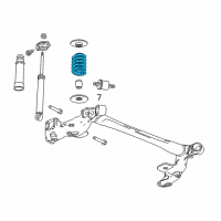 OEM 2015 Buick Encore Rear Coil Spring Diagram - 95174968