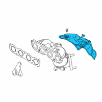 OEM 2018 Hyundai Kona Protector-Heat Upper Diagram - 28525-2E371