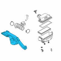 OEM Lexus ES250 Inlet Assembly, Air CLEA Diagram - 17750-25060