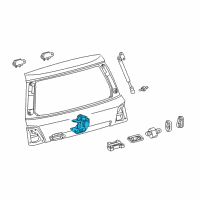 OEM Toyota Land Cruiser Lock Diagram - 69350-60200