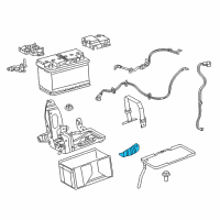 OEM 2015 Ram ProMaster City Bracket-Battery Diagram - 68263676AA