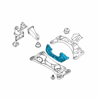 OEM 2007 BMW Z4 Adapter For Gearbox Cross Member Diagram - 22-31-6-760-532