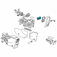 OEM 2019 Chevrolet Tahoe Heater & AC Control Diagram - 23467328