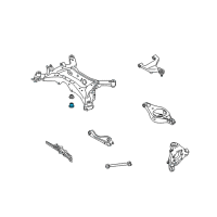 OEM 2008 Infiniti FX35 INSULATOR-Differential Mounting Diagram - 55476-EG000