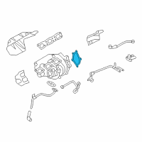 OEM 2019 Nissan GT-R Turbocharger Outlet Gasket Diagram - 14445-JF01B