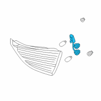 OEM 2016 Hyundai Elantra Bulb Holder And Wiring Assembly Diagram - 92470-3Y500