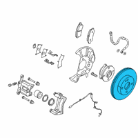 OEM Toyota Yaris Rotor Diagram - 43512-WB001