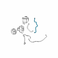 OEM 2009 Dodge Charger Hose-Power Steering Return Diagram - 68044362AA