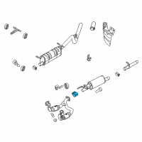 OEM Ford F-350 Super Duty Rear Muffler Clamp Diagram - BC3Z-5A231-A