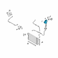 OEM 2007 Mercury Montego Water Outlet Diagram - 5F9Z-8592-BA