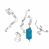 OEM 2015 Hyundai Veloster Cooler Assembly-Intermediated Diagram - 28272-2B700