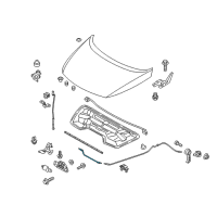 OEM 2013 Kia Sportage Cable Assembly-Hood Latch Diagram - 811903W100