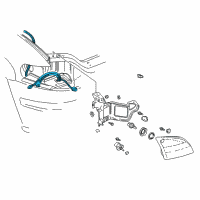 OEM 2005 Chevrolet Venture Harness Asm-Fwd Lamp Wiring Diagram - 10310893