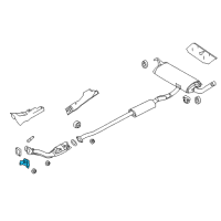 OEM 2017 Nissan Rogue Mounting-Exhaust Diagram - 20651-4BB0A