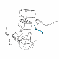 OEM Ram Battery Positive Diagram - 68360691AD