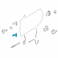 OEM 2011 BMW Z4 Door Hinge, Bottom Left Diagram - 41-51-7-225-143