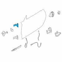 OEM 2009 BMW Z4 Door Hinge, Top Left Diagram - 41-51-7-225-137