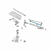 OEM 1997 Honda Civic Rod Unit A Diagram - 76540-SR3-003